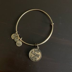“Live a happy life” Alex and ani bracelet